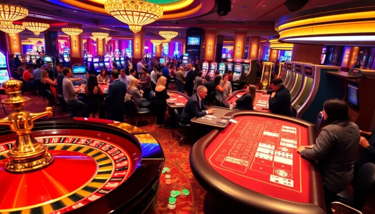 Players celebrate winning moments at https://go8.chat/ casino, surrounded by vibrant roulette, blackjack, and slot games.