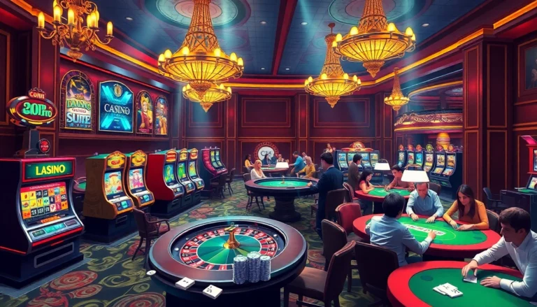 Experience the thrill of khuyến mãi C168 at a vibrant casino filled with exciting games, rich colors, and dynamic activities.