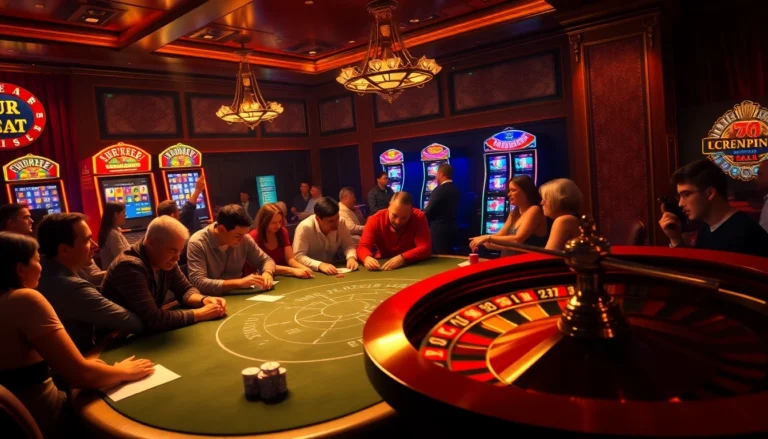Players engaging in intense poker action at F8 Bet casino, showcasing excitement and strategy.