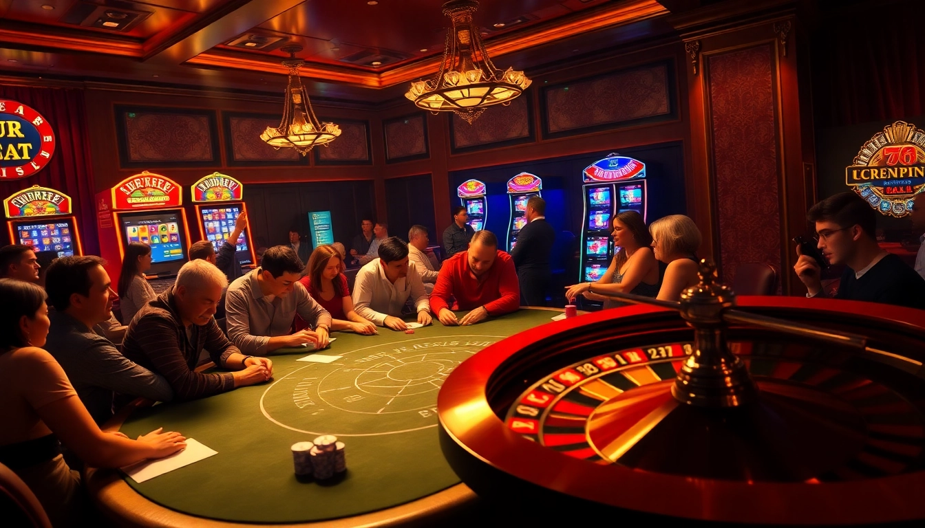 Players engaging in intense poker action at F8 Bet casino, showcasing excitement and strategy.